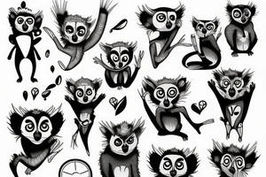 lemur tattoo idea
