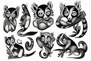 lemur tattoo idea