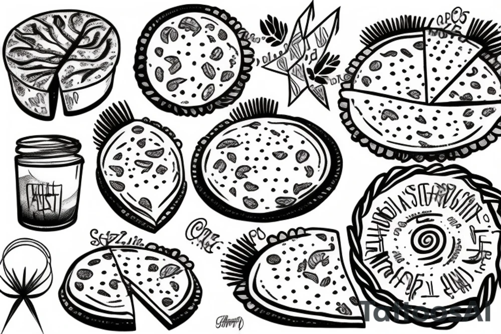 Czarny pies tattoo idea