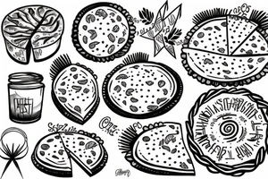 Czarny pies tattoo idea