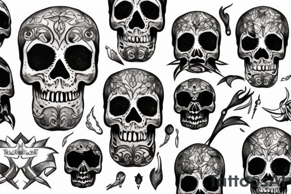 skull tattoo idea