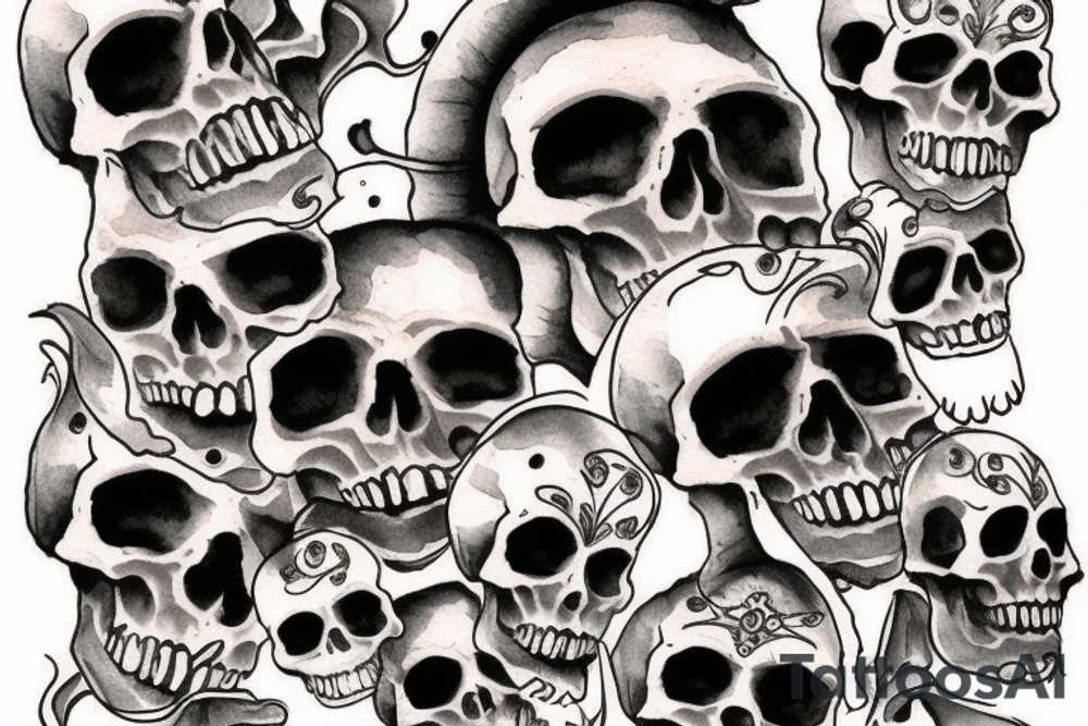 skull tattoo idea