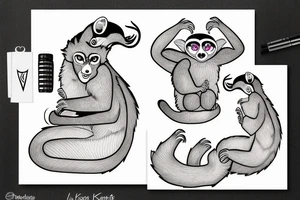 lemur katta tattoo idea