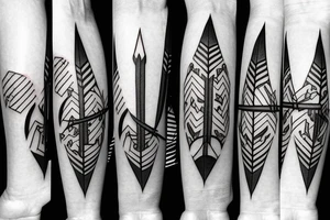 japanese candles stock arrow up down tattoo idea