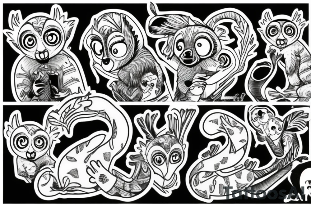 lemur katta tattoo idea