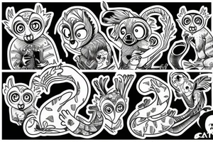 lemur katta tattoo idea