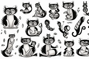lemur katta tattoo idea