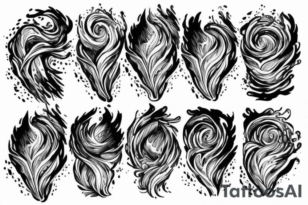 Storm cloud with lightning tattoo idea
