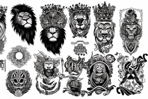 King lion tattoo idea