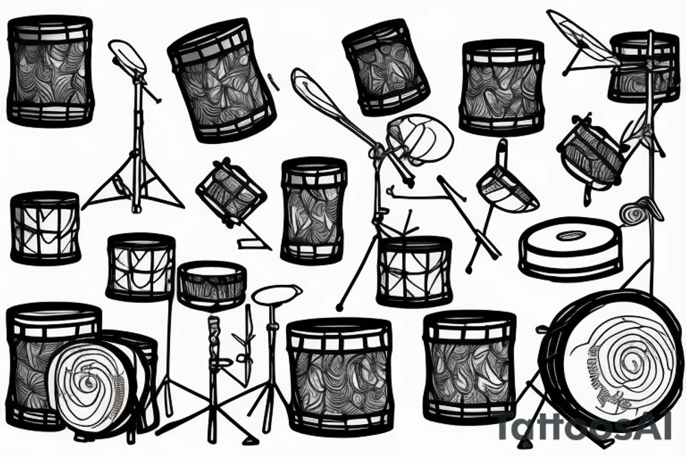 Drums tattoo idea