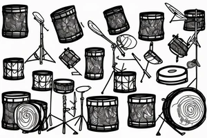 Drums tattoo idea