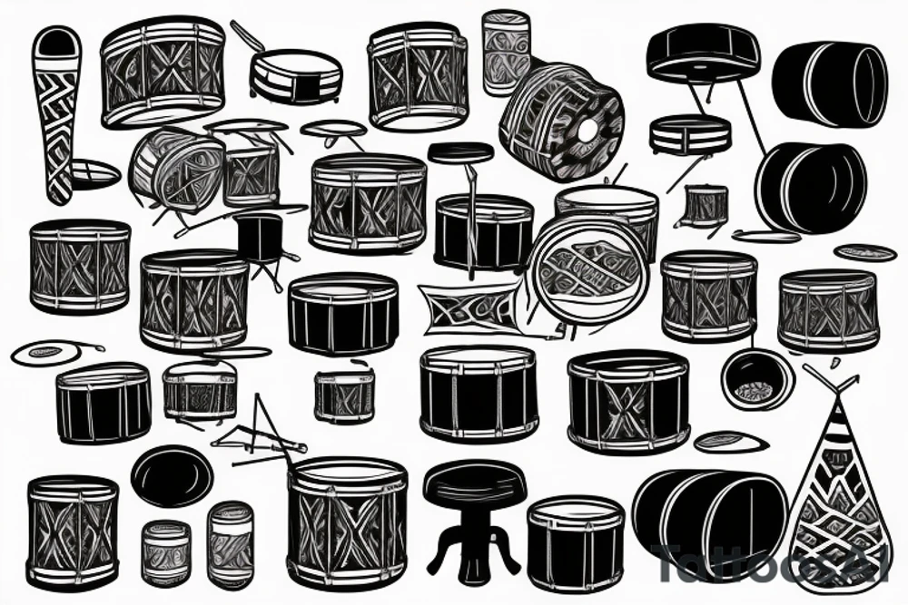 Drums tattoo idea