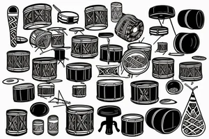 Drums tattoo idea