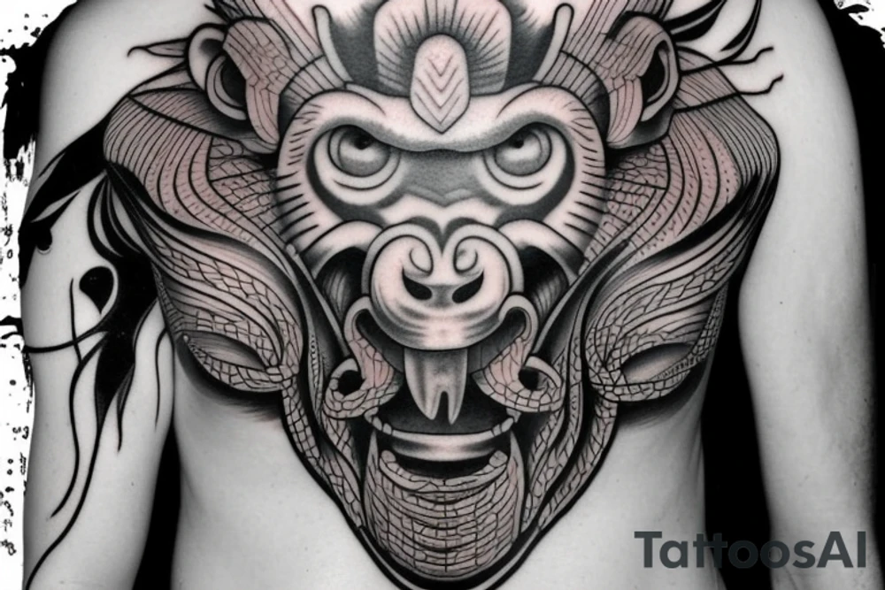 Sarugami , 3d, monkey god tattoo idea
