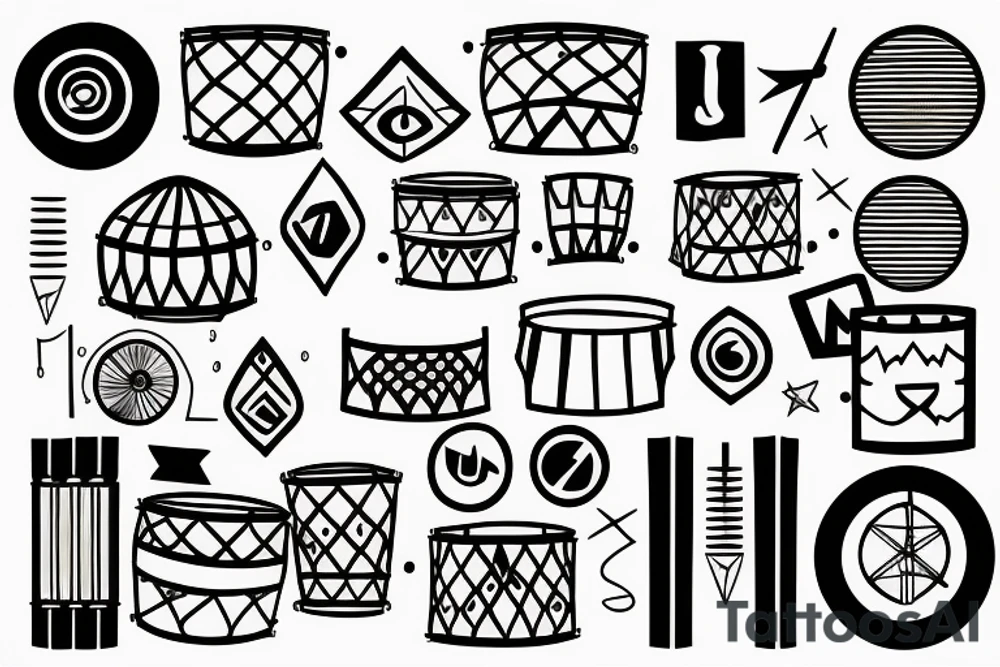 Drums tattoo idea