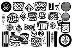 Drums tattoo idea