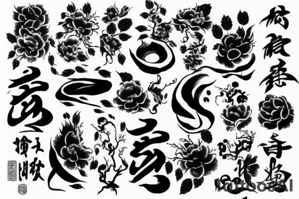 chinese style tattoo idea