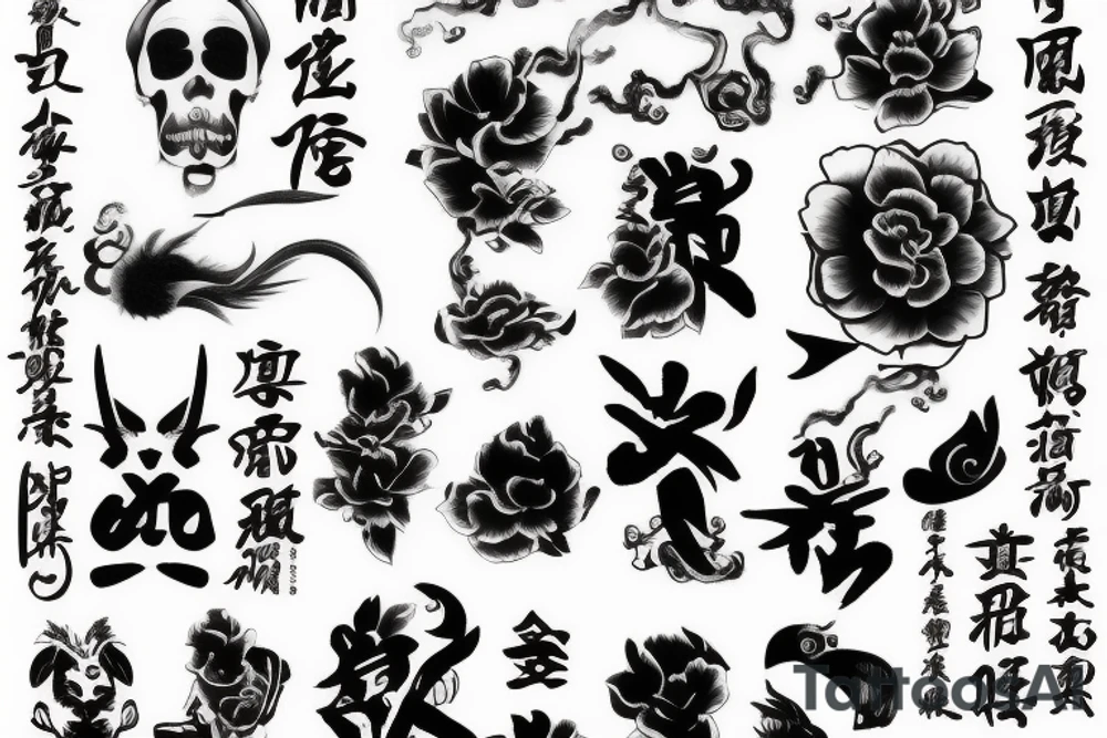 chinese style tattoo idea