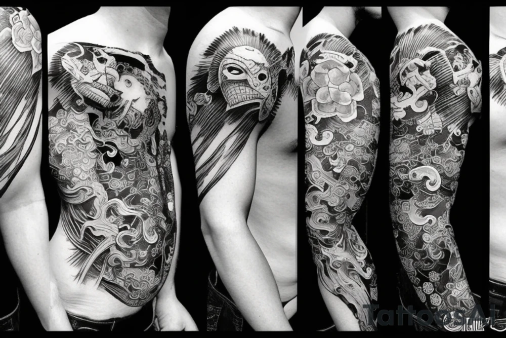 Samuraj, fight tattoo idea