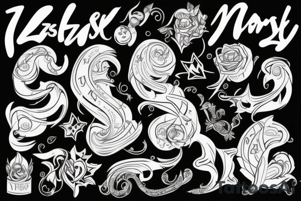 Czaszka styl mroczny tattoo idea