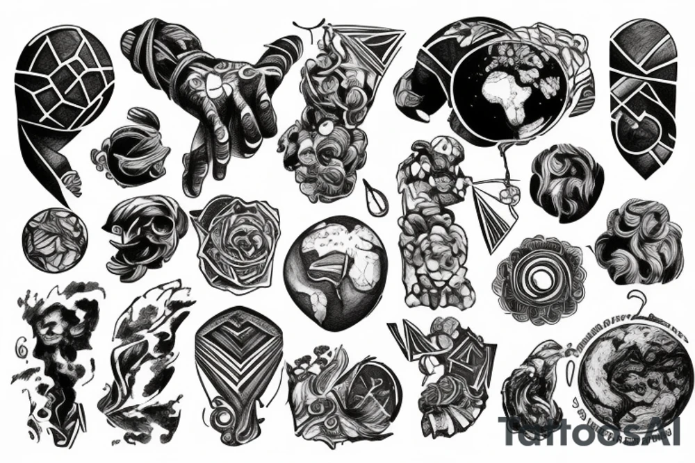 atlas holding earth tattoo idea