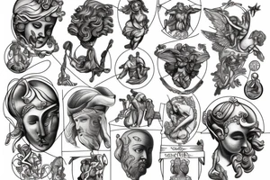 atlas from greek mythology tattoo idea