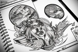 atlas from greek mythology tattoo idea
