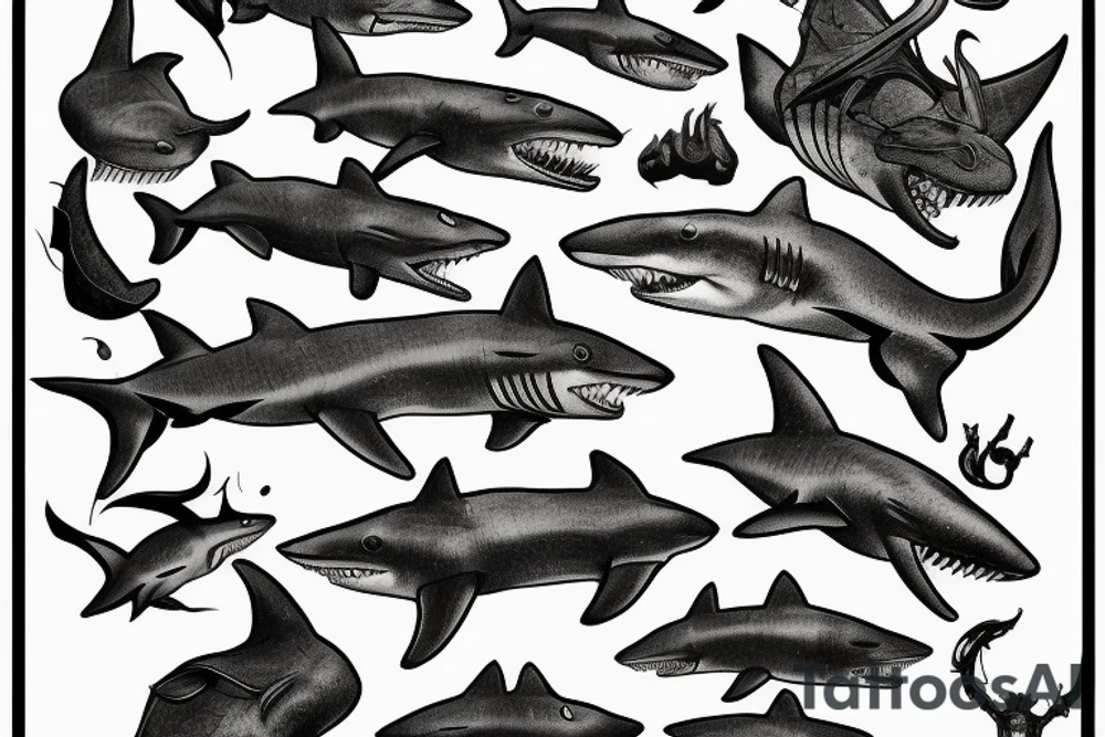 A shark tattoo idea