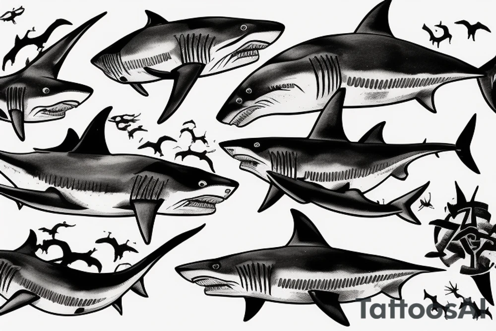 A shark tattoo idea