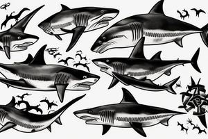 A shark tattoo idea