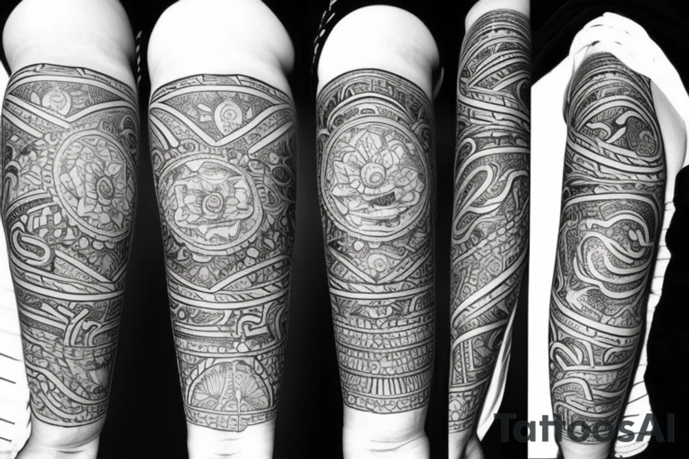 Something cool in this style tattoo idea