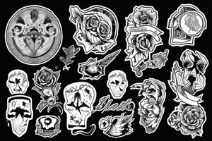 Something cool in this style tattoo idea