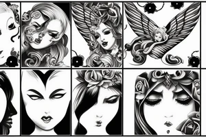 angel kiss demon tattoo idea