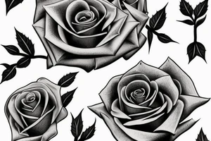 rose with thorns tattoo idea