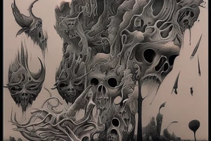 Beksinski tattoo idea
