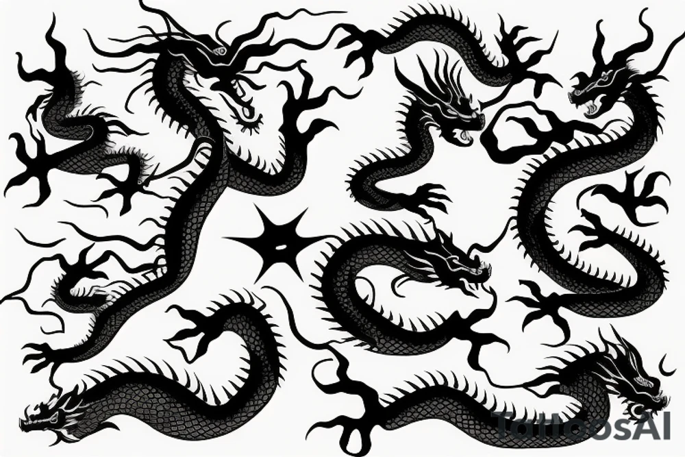 chinesse dragon tattoo idea