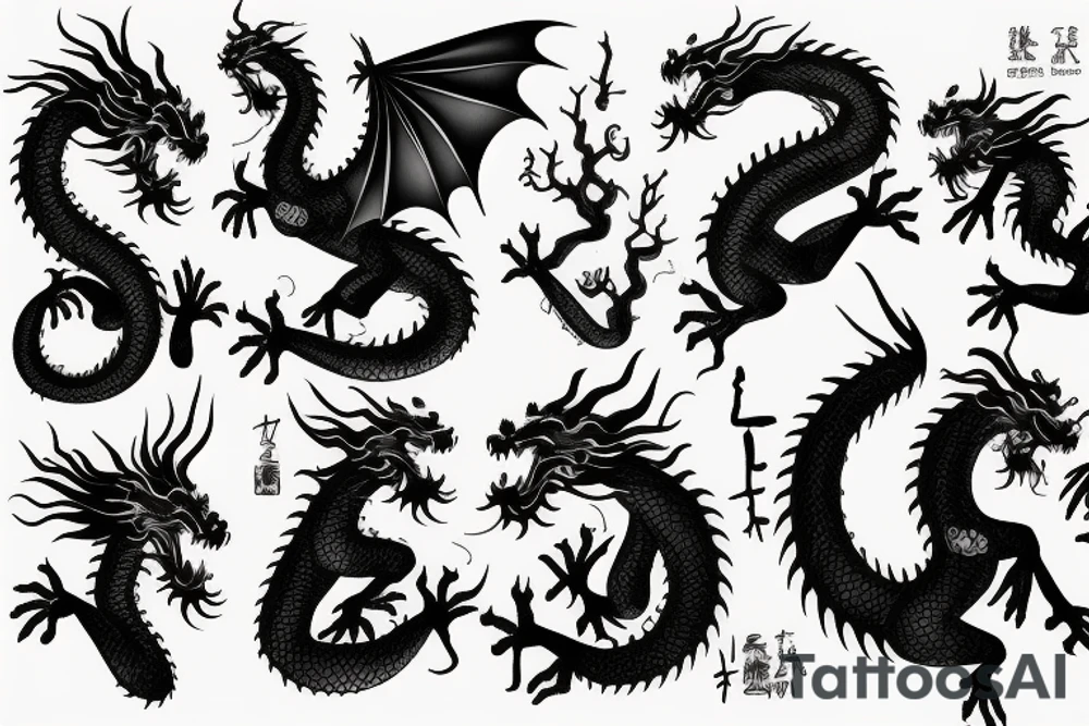 chinesse dragon tattoo idea