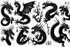 chinesse dragon tattoo idea