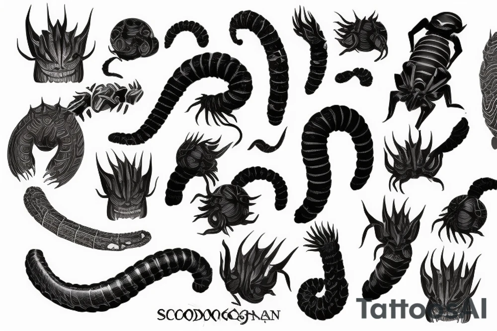 Scolopendra manga tattoo idea