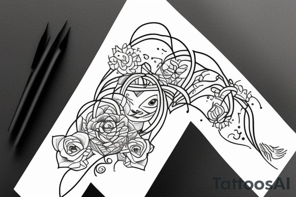 Mother and daugther tattoo idea