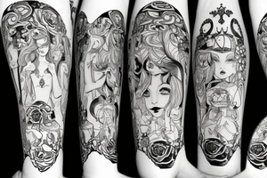 Alice on wonderland tattoo idea