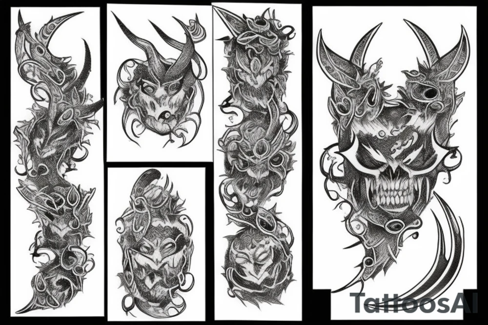 demon tattoo idea
