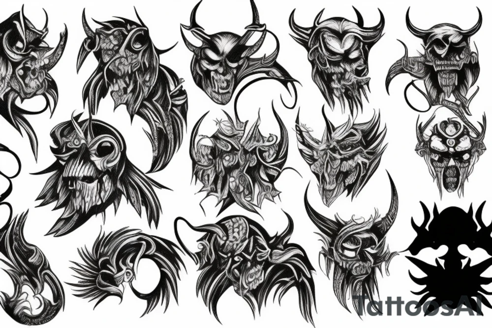 demon tattoo idea