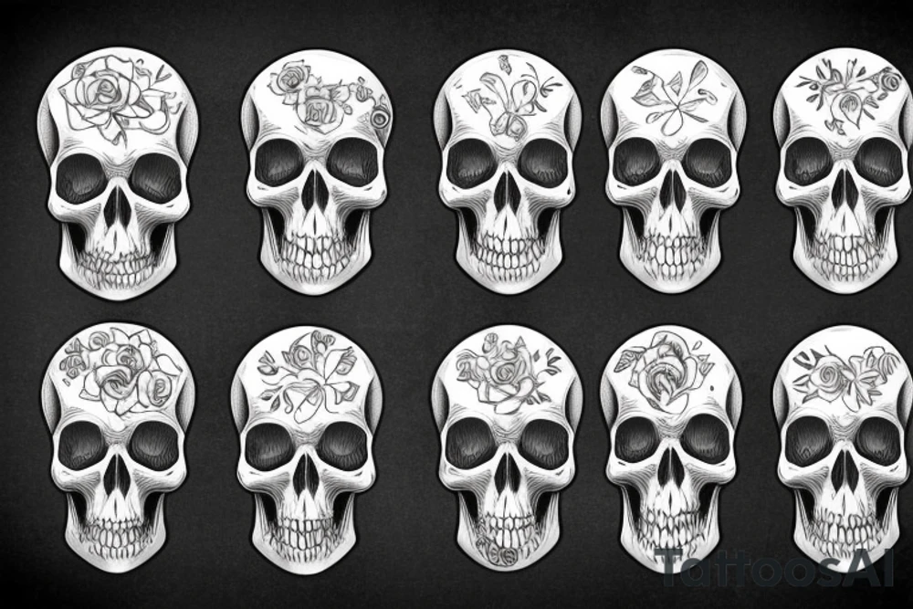 Skull tattoo idea