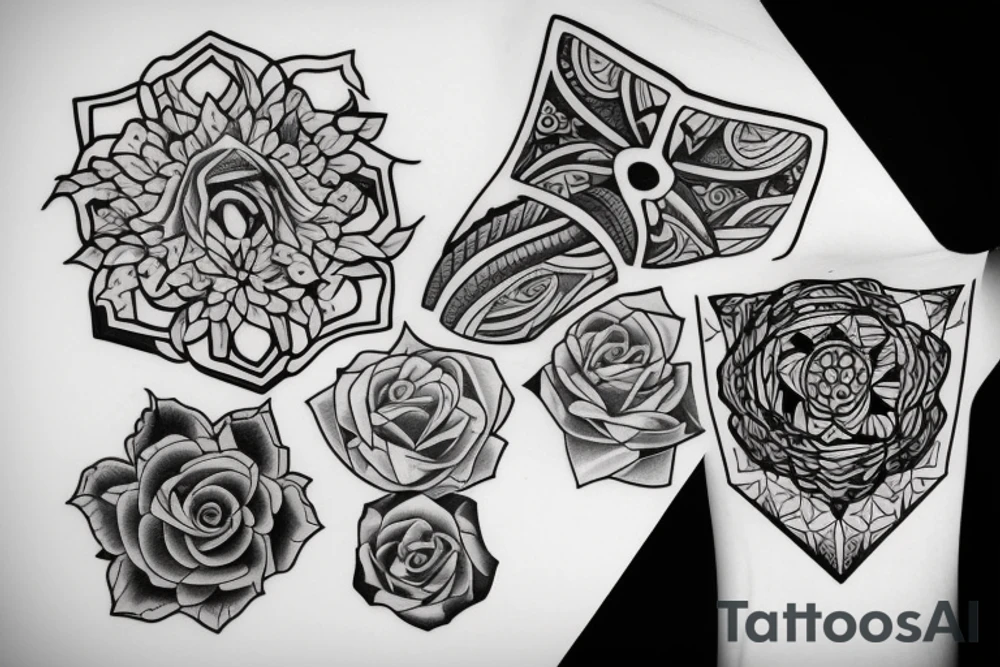 Mother and daughter tattoo idea