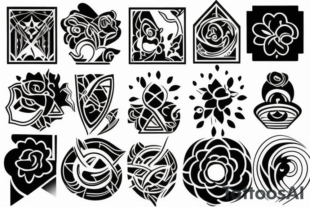 Mother and daughter tattoo idea