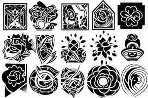Mother and daughter tattoo idea