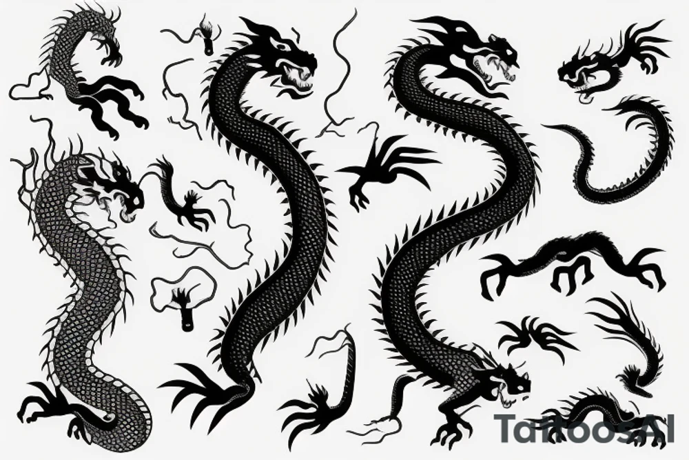 dragon chinese tattoo idea