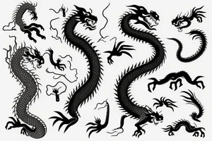 dragon chinese tattoo idea
