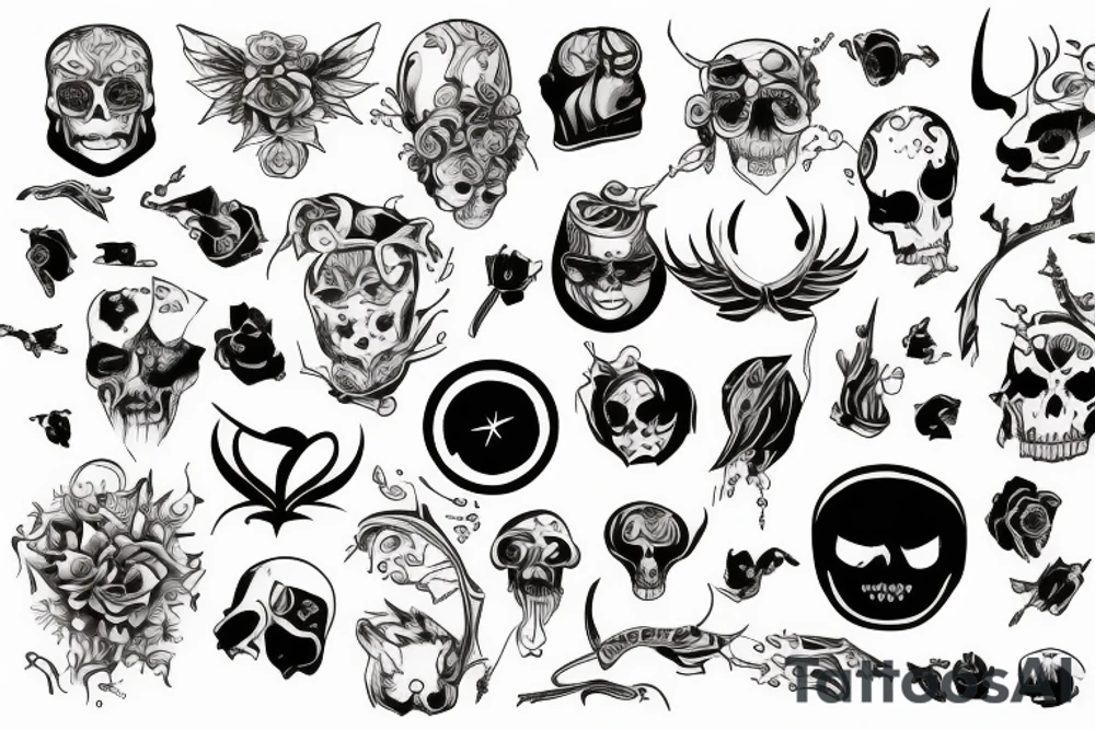 😈 za uchem tattoo idea